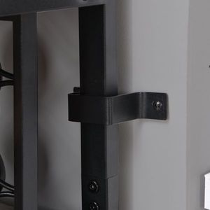 Appendiabiti Nero con Barra Orizzontale Singola, Design Moderno per Appendere Vestiti - Product Image 5