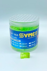 หัวต่อ SYMCO Cat6 RJ45 แบบ 8P8C สำหรับสายอีเธอร์เน็ต Cat5e/Cat6  ประสิทธิภาพสูง - Product Image 1