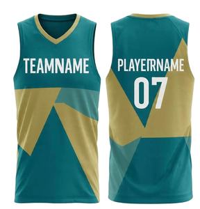 Uniforme de Baloncesto Personalizado Directo de Fábrica para Hombre, Camiseta sin Mangas y Pantalones Cortos, 100% Poliéster, Secado Rápido, para Ropa Deportiva de Verano - Product Image 1