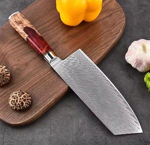 Juego de Cuchillos de Chef de Damasco de 9 Piezas, Estilo Premium Personalizado, de Alta Calidad, con Mango Personalizado, Multiusos y Ecológicos - Product Image 3