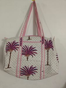 กระเป๋าผ้าฝ้ายสไตล์โบฮีเมียนแบบขายส่ง กระเป๋าสะพายไหล่แบบมีซิป ขนาดสั่งทำได้ กระเป๋าสำหรับเดินทางค้างคืน ซักได้ ใช้สำหรับเดินทางและออกกำลังกาย - Product Image 4