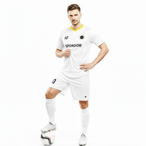 Ropa Deportiva de Invierno de Alta Demanda, Secado Rápido, Transpirable, Uniforme de Fútbol, Color Blanco, Impresión por Sublimación Personalizada - Product Image 6