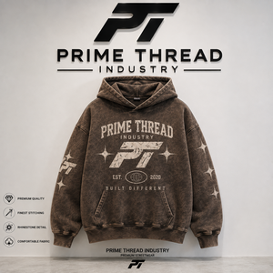 เสื้อฮู้ดดี้โอเวอร์ไซส์ผู้ชาย พิมพ์ลายวินเทจ ผ้าฝ้ายเฟรนช์เทอร์รี่ สไตล์สตรีทแวร์ สำหรับฤดูใบไม้ร่วง ประดับลายพิมพ์เพชร - Product Image 1