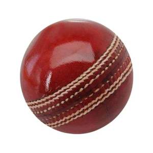 Pelota de Cricket de Cuero Rojo RX Personalizable de la Mejor Calidad, Tamaños 3, 4, 5 y 6, Ligera y Duradera, la Elección de los Cricketeros - Product Image 2