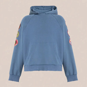 Derniers modèles de sweats à capuche respirants effet délavé pour garçons, vente en gros, sweats à capuche pour hommes sur mesure effet délavé, toutes tailles disponibles - Product Image 1