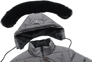 Women's Lightweight <b>Packable</b> Hooded Winter Quilted Puffer <b>Jacket</b> Detachable Sleeves Hat Zipper Closure Waterproof - Product Image 3