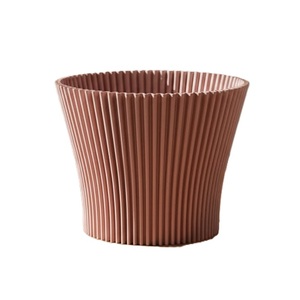 Meilleures ventes : Jardinière moderne en fer galvanisé naturel, à nervures, pour décoration extérieure, pot de fleurs pour jardin - Product Image 5