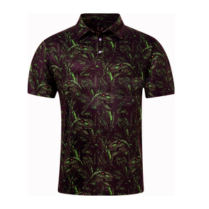Camiseta de Golf Casual para Hombre, Tejida en Spandex/Poliéster, de Secado Rápido, Manga Corta, con Impresión por Sublimación - Product Image 1
