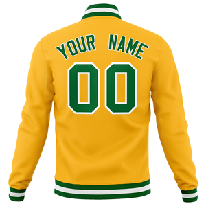 Custom Luxury Black Leather Varsity Jacket for Men with Stand Collar Waterproof & Breathable Front Logo - Product Image 3