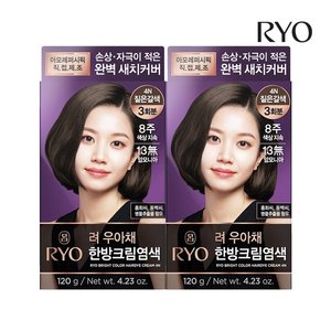 [120 กรัม*2 แพ็ค] ริโอ ยูอาเช่ สไตลิช เกรย์ ฟิช ครีม ดีพ บราวน์ โฟมเปลี่ยนสีผมชั่วคราวสำหรับทุกสภาพผม - Product Image 1