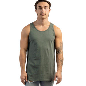 Camisetas sin Mangas Casuales de Punto Verde Hechas a Medida para Gimnasio, Deportes, Ropa Urbana, Talla XL, Diseño Liso, para Correr en Verano - Product Image 4