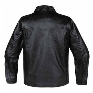 Chaquetas de Cuero para Hombre en Color Negro Liso, las Más Demandadas, Precios Más Bajos, Chaquetas y Abrigos de Moda para Exteriores - Product Image 2