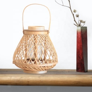 Candelabro de bambú de alta calidad para decoración del hogar, soporte de vela de mimbre hecho en Vietnam - Product Image 6