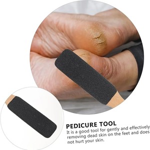 Removedor de callos para pies, lima de pedicura negra para piel muerta, callosidades y raspado de callos, herramienta duradera de madera de haya para pies - Product Image 6