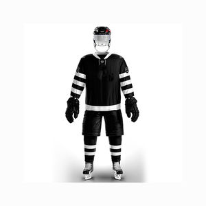 Uniformes de hockey sur glace professionnels personnalisables, confortables et durables en polyester, maillots d'équipe pour jeunes avec service OEM disponible - Product Image 4