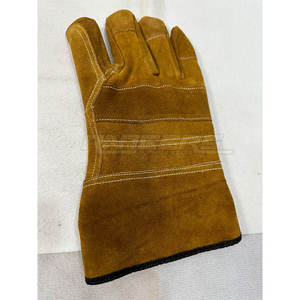 Guantes de Cuero Resistentes al Calor, Color Marrón, Piel de Vaca, Protección Industrial, Seguridad Laboral, Duraderos, para Soldadura y Manipulación - Product Image 3