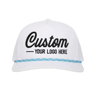 หมวกเบสบอลแบบ Snapback 5 แผง ปีกแบน ผลิตตามสั่ง ขายส่ง ผ้าฝ้าย 100% กันน้ำ ปักลาย ซับลิเมชั่น พิมพ์ลาย สำหรับกอล์ฟ - Product Image 1