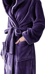 Cotton Waffle Style Plus Size Embroidered Bathrobe for Adult Couples Absorbent Hotel Home Wear Spring Thermal Wholesale - Product Image 3