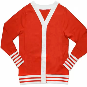 Cárdigan para hombre Cárdigan de punto con cuello en V estilo universitario - Product Image 1