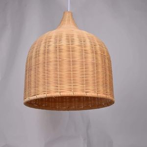 Lámpara Colgante de Mimbre Hecha a Mano, Pantalla de Ratán Natural Tejida, Lámpara de Techo Ecológica, Proveedor Mayorista - Product Image 3