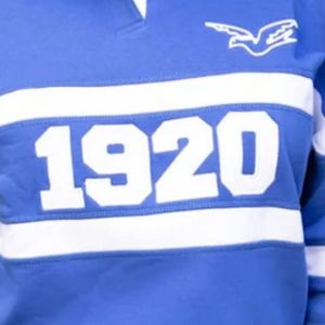 Pull-over Zeta Phi Beta Rugby pour femme, avec lettres grecques 1920, appliqué brodé, coupe oversize, style streetwear décontracté - Product Image 5