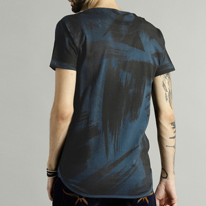 T-shirts vintage pour hommes de haute qualité en gros, 100 % coton/polyester, tissu tricoté respirant, écologique, 180 g, personnalisable - Product Image 5