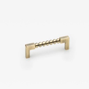 Tirador de Barra para Muebles de Cocina de Latón Tradicional con Diseño de Cuentas, Herraje Metálico Sólido y Duradero - Product Image 3