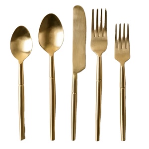 Ensemble de couverts en acier inoxydable de qualité professionnelle pour la restauration, cuillère, fourchette, couteau pour l'industrie de la restauration commerciale - Product Image 1