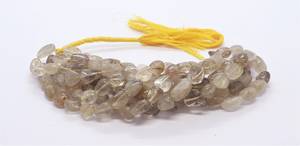 Perles lisses en rutile doré naturel AAA, 7-9 MM, perles de pierres précieuses en rutile doré, 16 pouces, perles en vrac en rutile jaune de forme roulée - Product Image 5