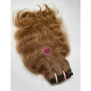 Extensiones de Cabello Remy Indio Rizado Rubio Miel Arrow Exim, Sin Caída, Doble Trama a Máquina, Paquete de 100g - Product Image 3
