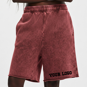 Shorts Femme Haute Qualité Modèle 2026 avec Logo Brodé, Tissu Épais, Écologique et Respirant, Style Urbain Personnalisable - Product Image 4