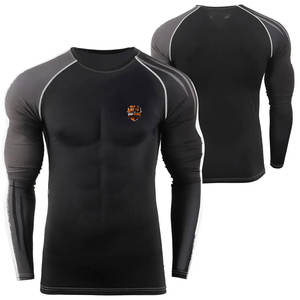 2026 Rashguard de compression athlétique pour homme, à séchage rapide, respirant, léger, en Spandex/Polyester, manches longues, pour MMA, gym et course à pied - Product Image 3