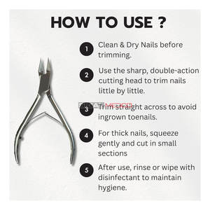 ที่ตัดเล็บเท้าเกรดผ่าตัด ใบมีดคู่แบบแอคชั่นคู่ สีเงิน ที่ตัดเล็บหนา ใช้งานหนัก ตัดเล็บเท้าหนาได้ง่าย ดูแลเล็บเท้าได้อย่างสะดวก - Product Image 5