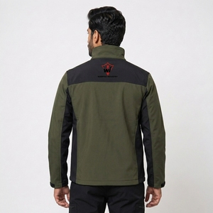 Vestes softshell pour hommes, légères, extensibles, résistantes aux intempéries, de qualité supérieure, pour la randonnée, en tissu extensible. - Product Image 6