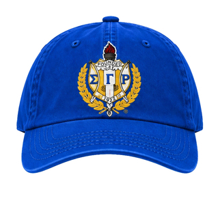 หมวกแก๊ปปักลายตัวอักษรกรีก Sigma Gamma Rho สำหรับผู้หญิง ปรับขนาดได้ ผ้าฝ้าย สไตล์ลำลอง แฟชั่น ขายส่ง - Product Image 1