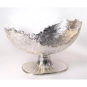 Nuevos Tazones para Servir Chocolate de Aluminio Fundido Pulido de Diseño Moderno, Centro de Mesa Plateado para Decoración del Hogar y Hoteles - Product Image 1