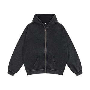 Sweat-shirt à capuche noir surdimensionné personnalisé en coton et polyester, style streetwear, fournisseur OEM ODM - Product Image 6