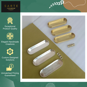 Quemador de Aromaterapia Rectangular Hecho a Mano, Ecológico, con Acabado Dorado en Latón, para Varillas de Incienso, Otoño, Primavera, Verano, 100% - Product Image 4