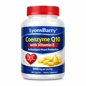 Lyonsbarry Coenzyme Q10 avec Vitamine E 100mg Antioxydant Protection Cardiaque Capsules 100 Unités Complément Alimentaire Fournisseur OEM GMP - Product Image 3