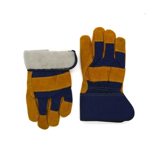 Premium Cowhide Leather <b>Thermal</b> Outdoor Plain <b>Work</b> <b>Gloves</b> Heavy Duty Construction Durable Safety Industrial <b>Gloves</b> - Product Image 3