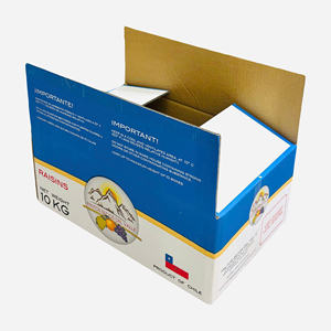 OEM 3-Layer Rectangle Corrugated Dragon Fruit <b>Packaging</b> Box UV Printed Glossy Lamination Recycled <b>Materials</b> 38*25*16(3mm) - Product Image 4