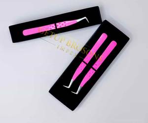 แหนบต่อขนตา GETUP BROSONS IMPEX รุ่น Skinny Boot สีชมพูเคลือบผง ปลายแหลม ป้องกันไฟฟ้าสถิต ทนทาน - Product Image 1