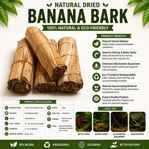 High Quality Natural Dried Banana Bark Pack Of 10 For Aquarium Shrimp Fish Tank - Product Image 5