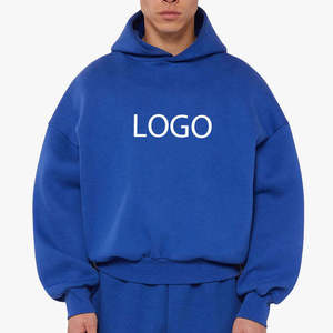 เสื้อฮู้ดดี้ตัวอย่างฟรี ออกแบบเองได้ หนัก 500gsm ไซส์ใหญ่พิเศษ สไตล์ฮิปฮอป ผ้าฝ้าย 100% สำหรับผู้ชาย เสื้อฮู้ดดี้หนา น้ำหนักมาก - Product Image 1
