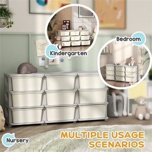 Clothes & Toy Cubby <b>Storage</b> <b>Bins</b> <b>Plastic</b> <b>Storage</b> Boxes for Convenient Organization - Product Image 5