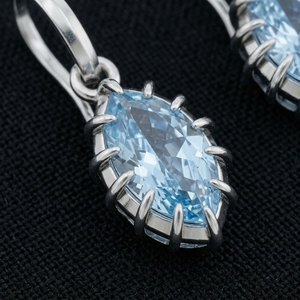 Elegant 9K White Gold Hoop Earrings with Lab-Grown Diamond for Women-Stylish <b>Gift</b> for Daily Wear & Parties/Weddings - Product Image 5