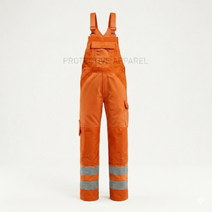 OEM Services Women's Workwear Coverall 100% Cotton Breathable Bib Pant - Product Image 2