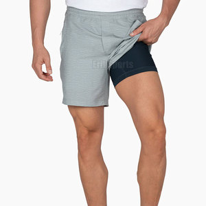 Shorts de sport décontractés pour hommes, taille mi-haute, en tissu respirant et à séchage rapide, fabriqués au Pakistan, vente en ligne en gros - Product Image 2