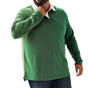 Camisas de Hombre Tallas Grandes, Transpirables, Tejidas, Sólidas, Antipilling, de Poliéster/Algodón, Personalizadas, Manga Larga, Casuales, Dos Opciones de Color - Product Image 4