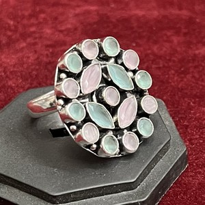 Bulk Price Men's Antique Silver Plated Brass Metal <b>Quartz</b> Garnet October Birthstone Eternity Band Classic <b>Ring</b> Wholesale Supply - Product Image 2